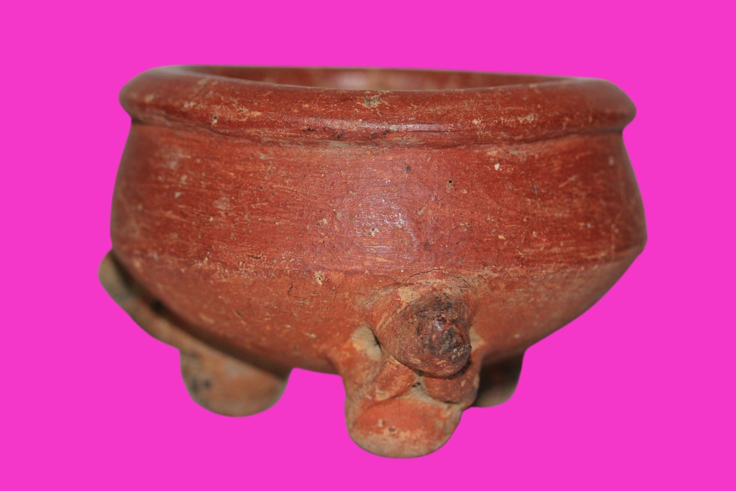 Pre Columbian Artifact Authentic Tripod Bowl Gran Cocle Panama 800 AD COA J74