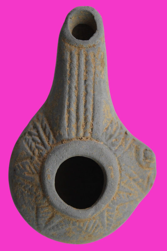 Ancient Holy Land Oil Lamp Artifact From Jesus Christ Home Land 100-500AD COA 68
