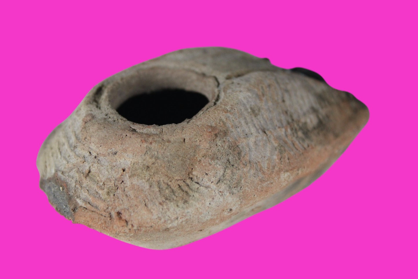 Oil Lamp Holy Land Ancient Artifact Jesus Christ Home Israel 300-600 AD COA 96