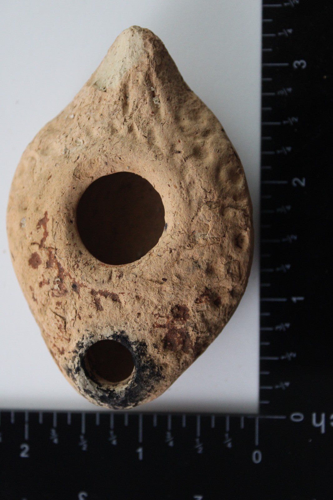 Ancient Holy Land Oil Lamp Artifact Land of Jesus Christ 100 BC-200 AD COA J146