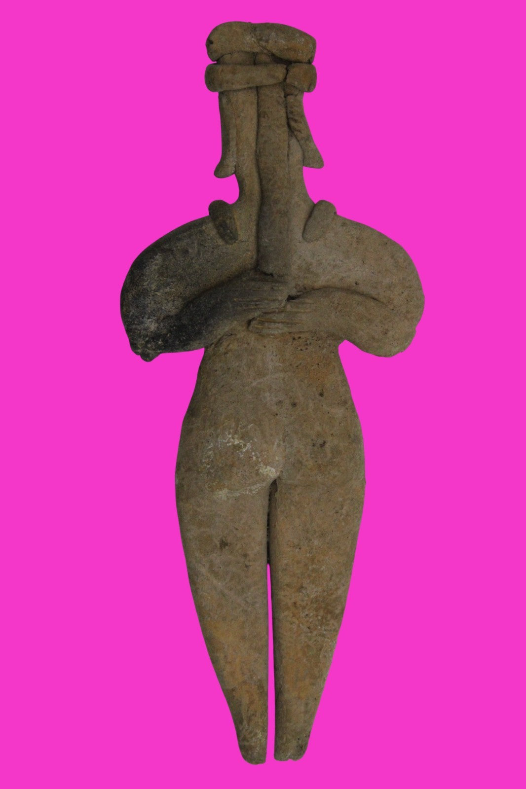 Pre Columbian Artifact 7 in Female Shaft Tomb Figure Colima Mexico 100BC COA 278