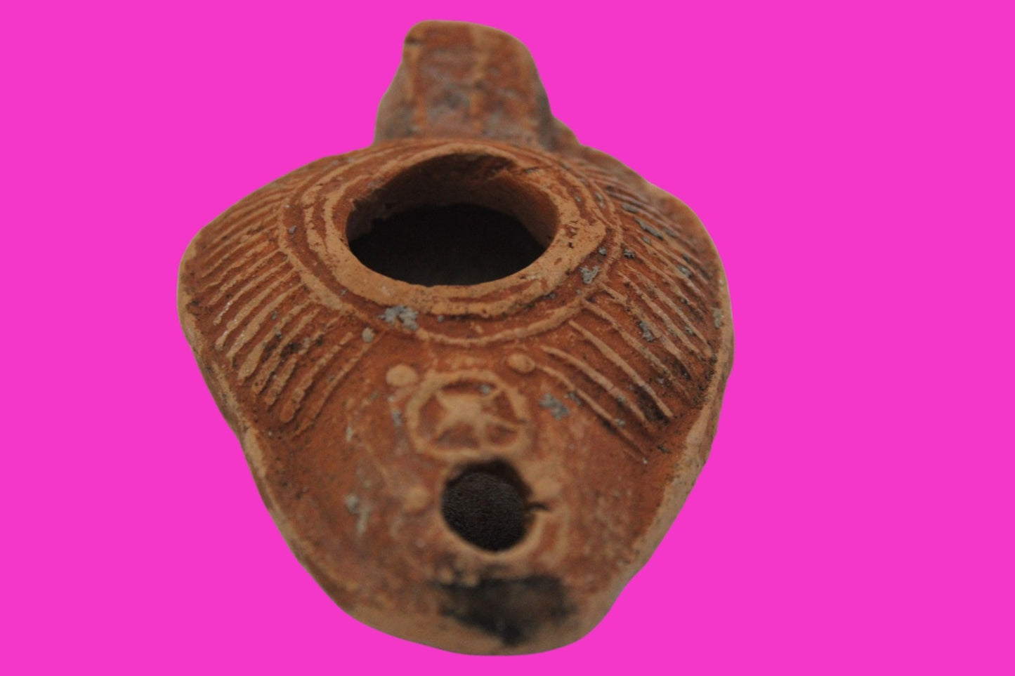 Ancient Holy Land Oil Lamp Artifact From Jesus Christ Home Land 100-500AD COA 64