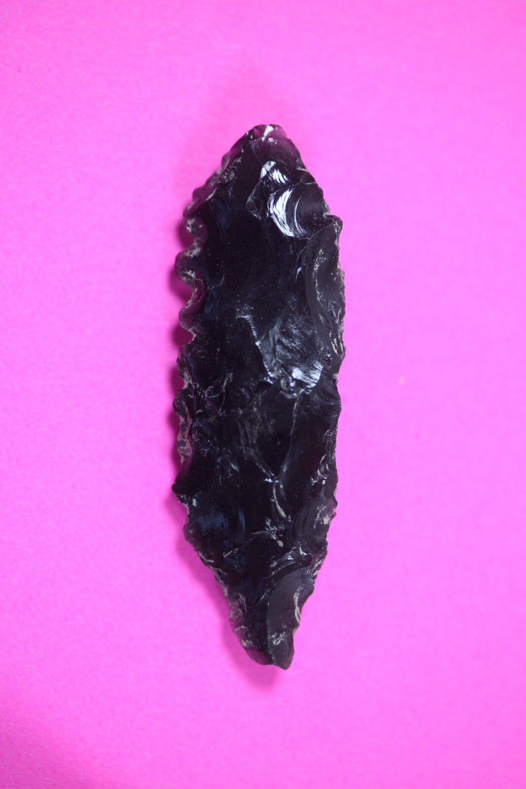 Pre Columbian Artifact Authentic Aztec Arrowhead Battle of Mexico City COA 57