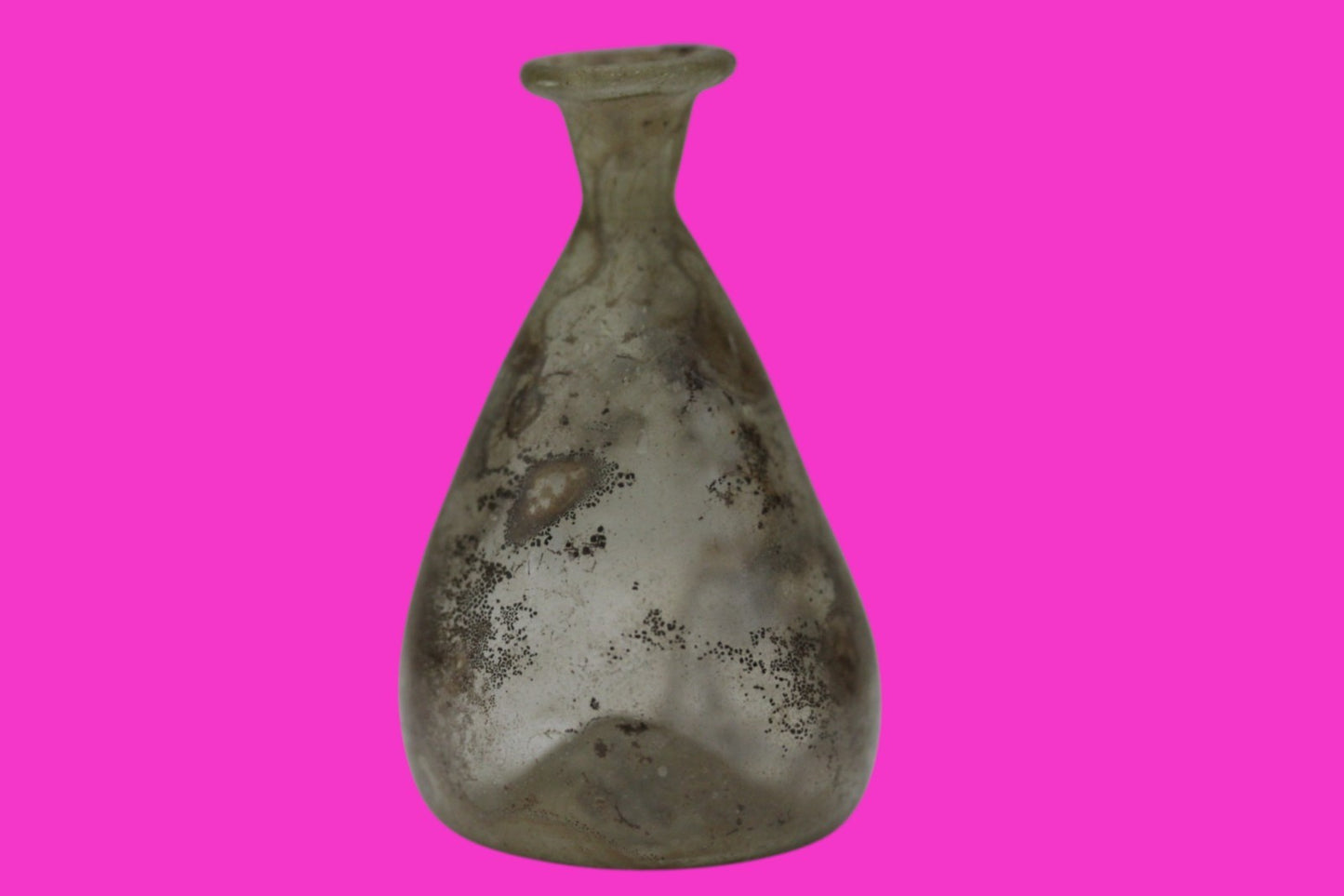 Ancient Holy Land Glass Bottle Authentic Artifact 100-300 AD Roman Era COA J08