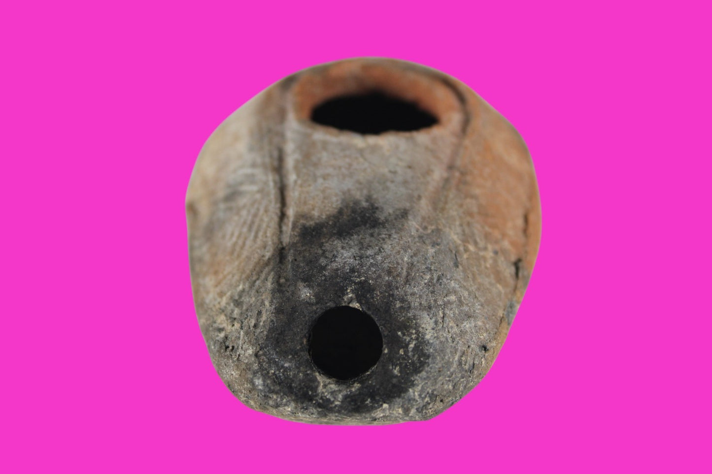 Oil Lamp Holy Land Ancient Artifact Jesus Christ Home Israel 300-600 AD COA 107