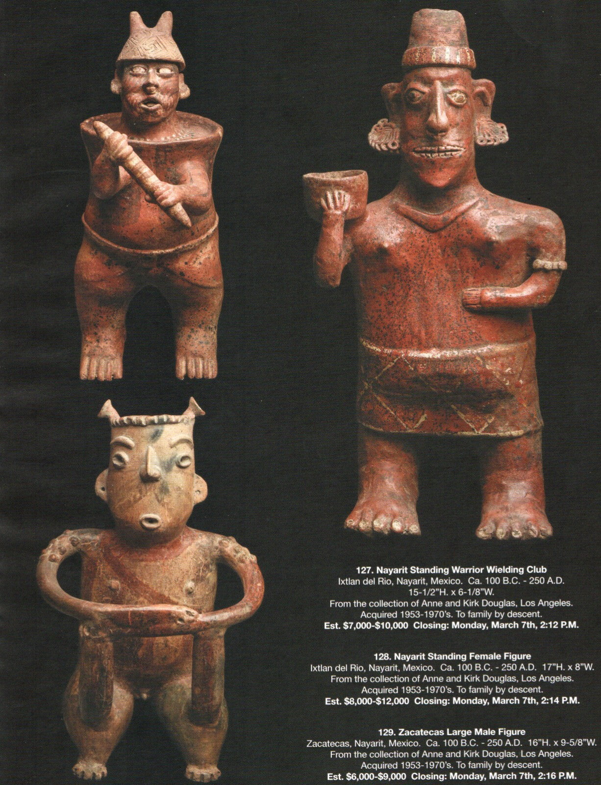 Pre Columbian Artifacts Price & Value Guide Arte Primitivo Auction Catalog #105