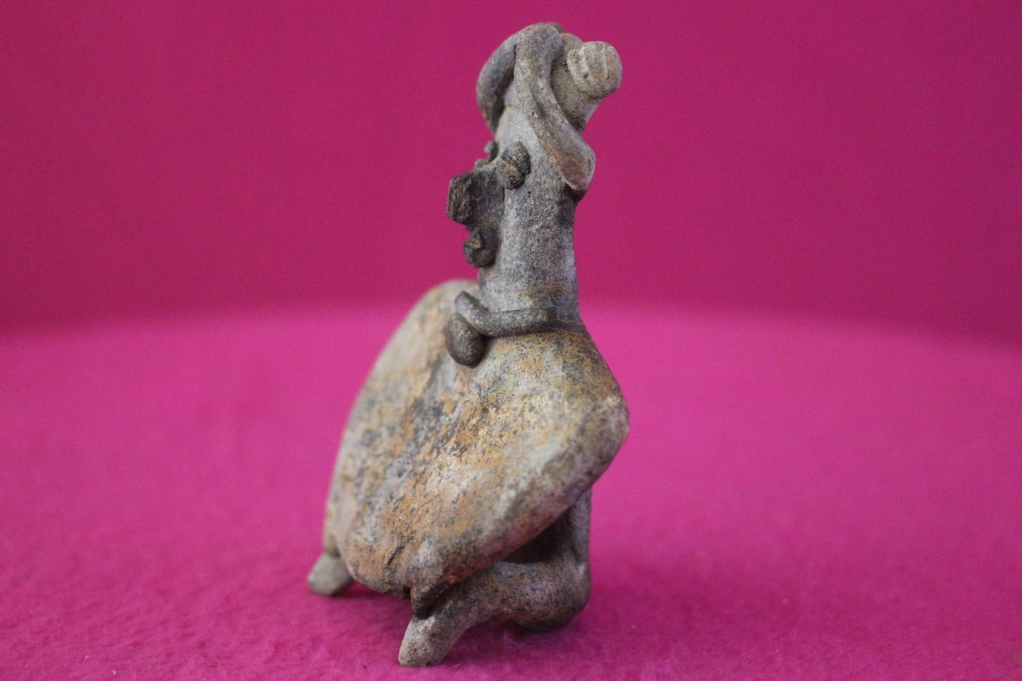 Authentic Pre Columbian Artifact Rare Skirted Tomb Figure Colima Mexico COA 184