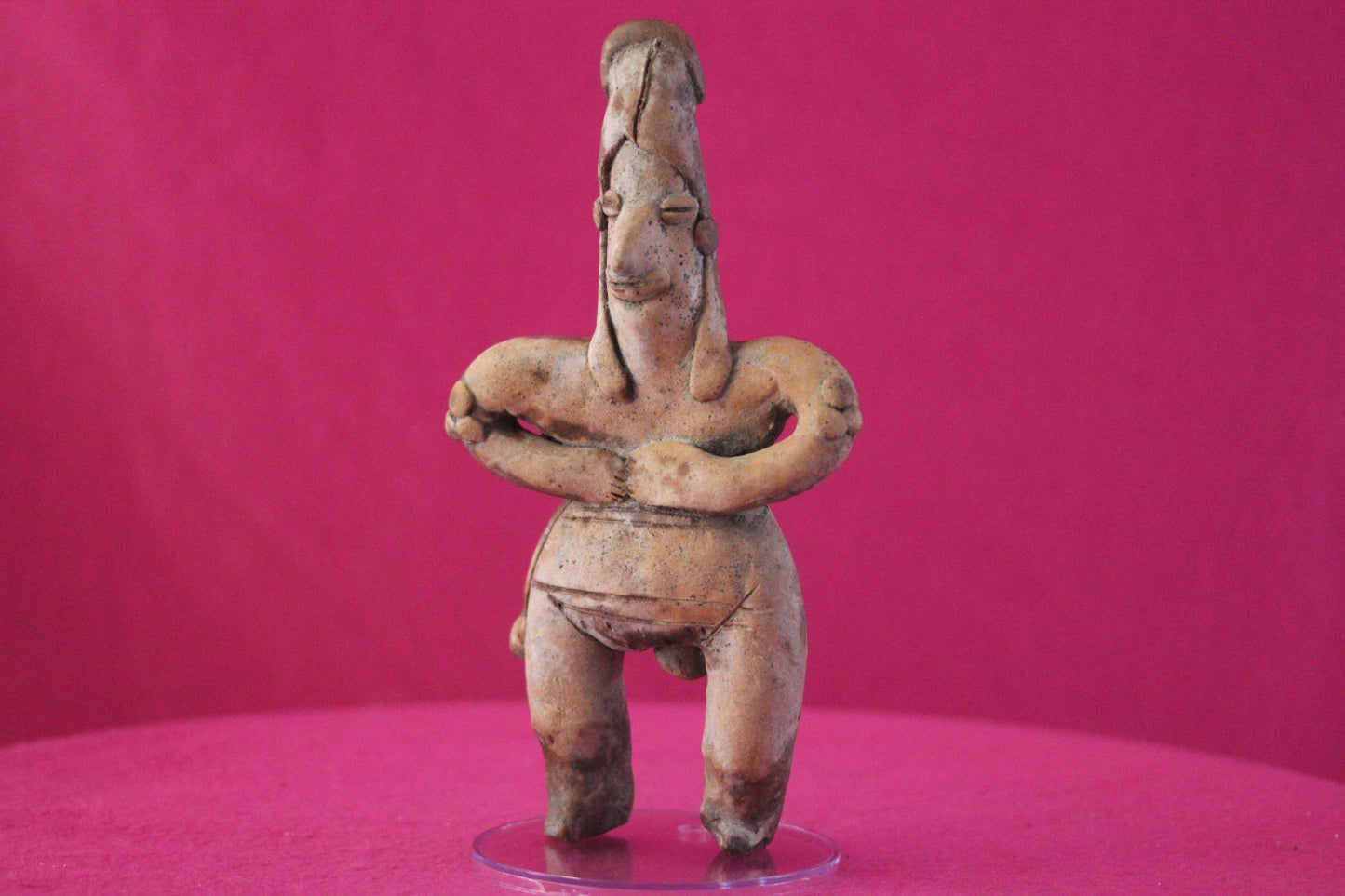 Pre Columbian Authentic Artifact Female Shaman Tomb Figure Colima Mexico COA 198