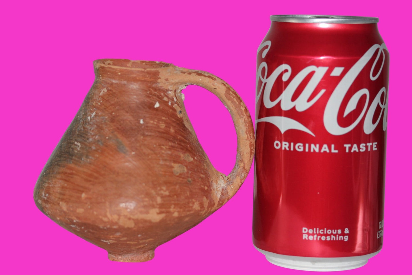 Holy Land Artifact Ancient From Time of Jesus Christ Jug 100BC-200AD COA J134