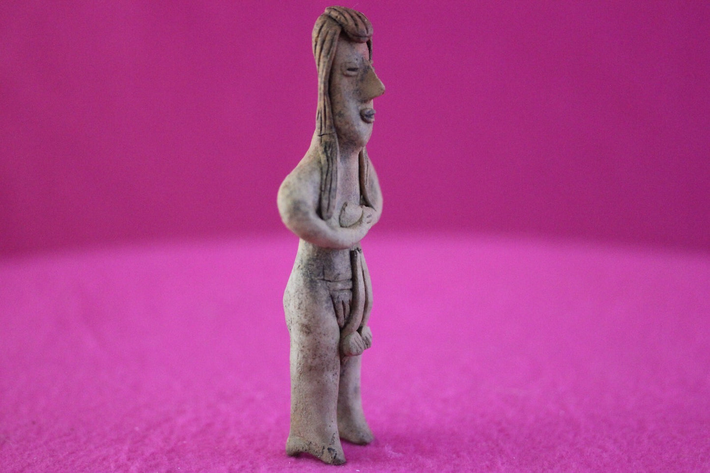 Authentic Pre Columbian Artifact Tomb Figure Colima Mexico 100 BC-250 AD COA 178
