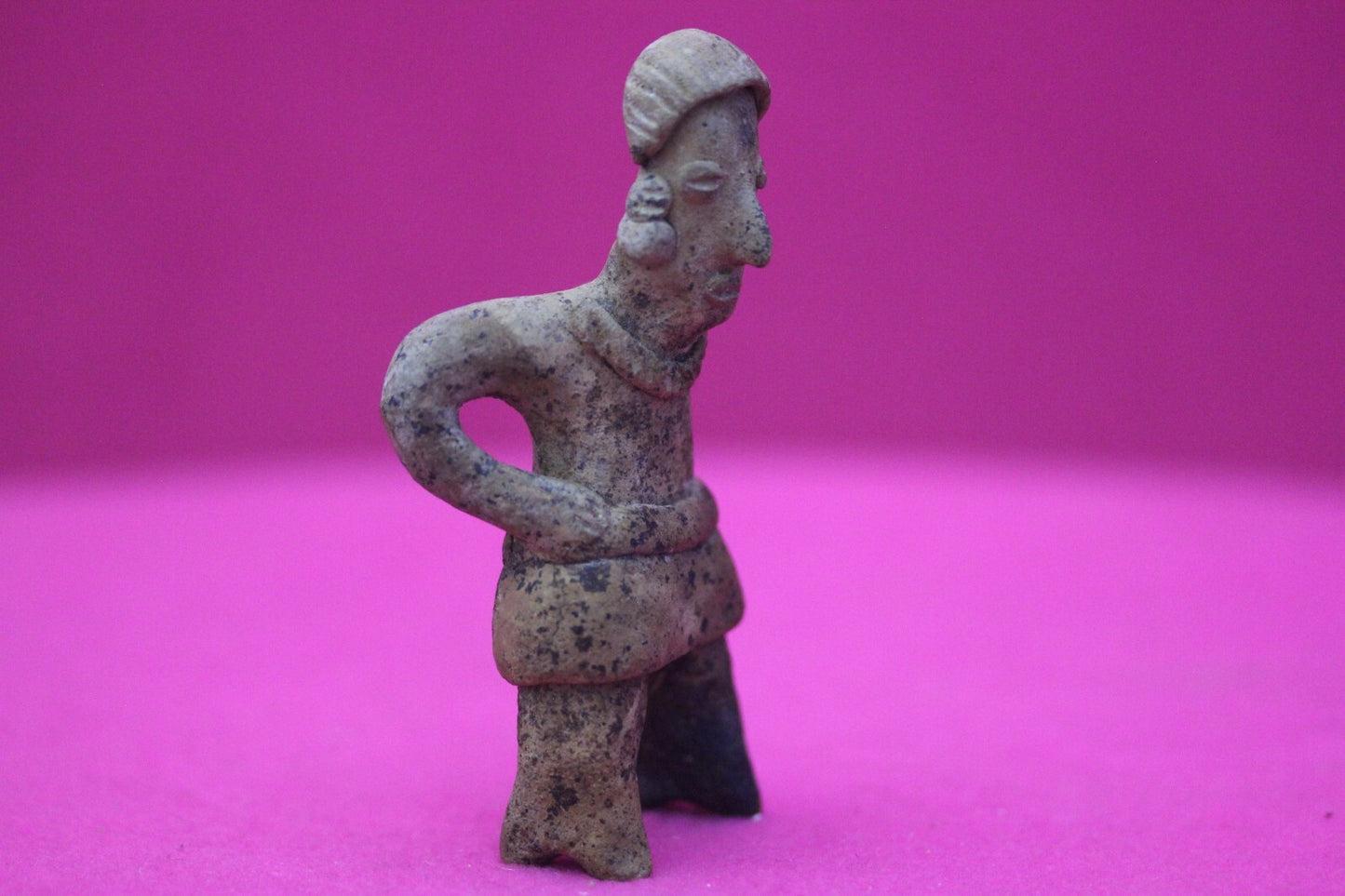 Authentic Pre Columbian Artifact Rare Grandma Tomb Figure Colima Mexico COA 144