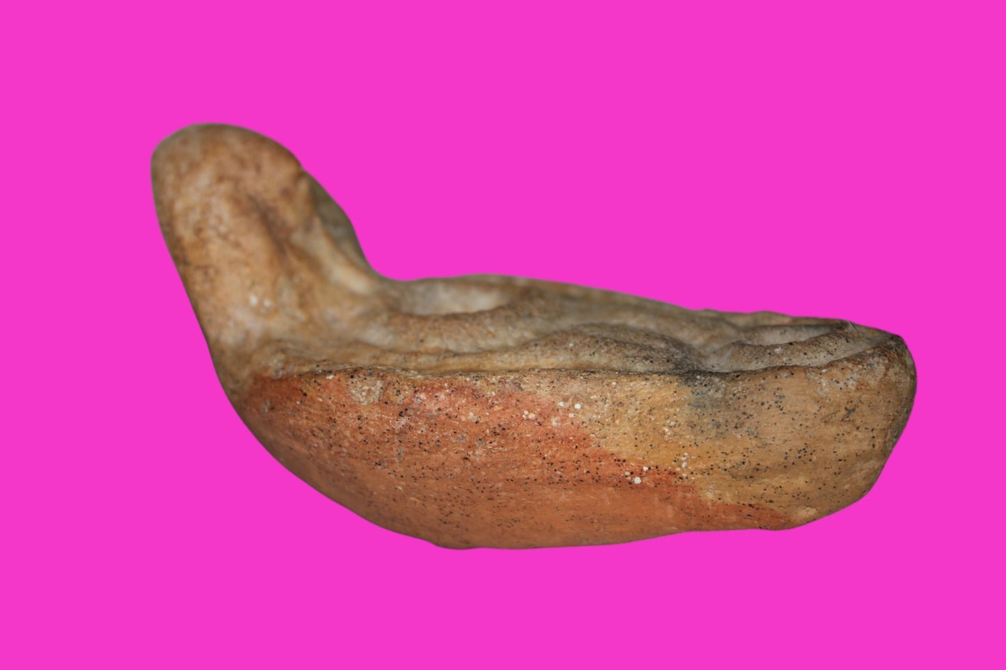 Oil Lamp Holy Land Ancient Artifact Jesus Christ Home Israel 100-400 AD COA J122