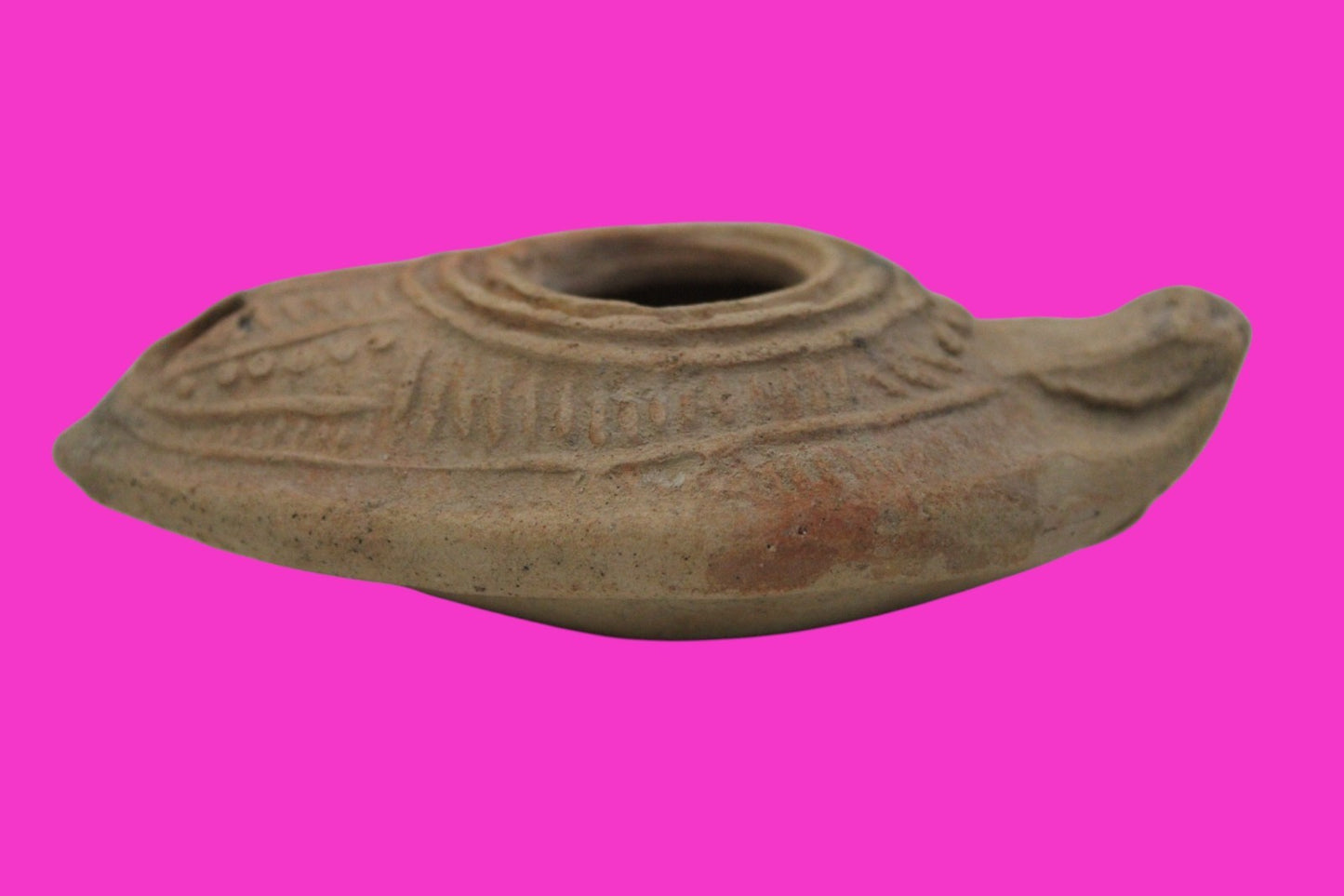 Ancient Holy Land Oil Lamp Artifact From Jesus Christ Home Land 100-500AD COA 55