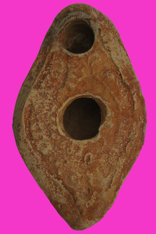 Ancient Holy Land Oil Lamp Artifact  From Jesus Christ Homeland 400-600AD COA 38