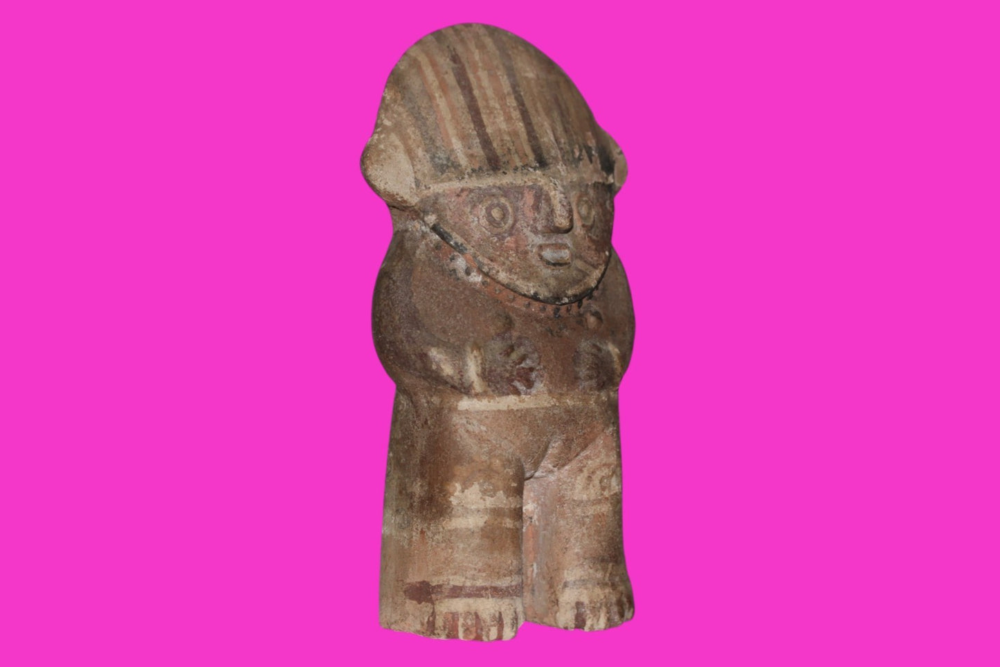 Pre Columbian Authentic Artifact Chancay Female Figure Peru 1200-1450 AD COA J42