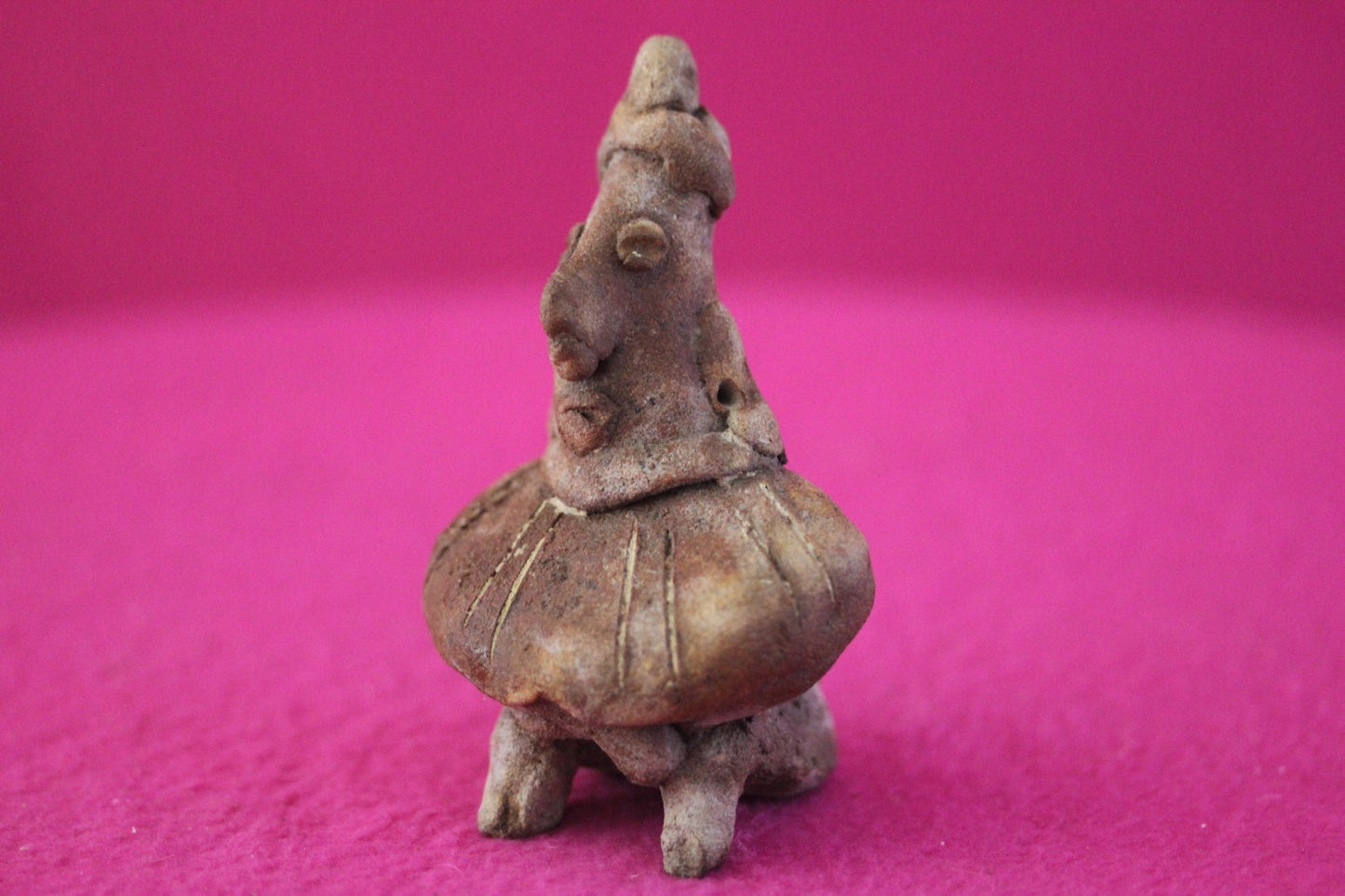 Authentic Pre Columbian Artifact Rare Skirted Tomb Figure Colima Mexico COA 181