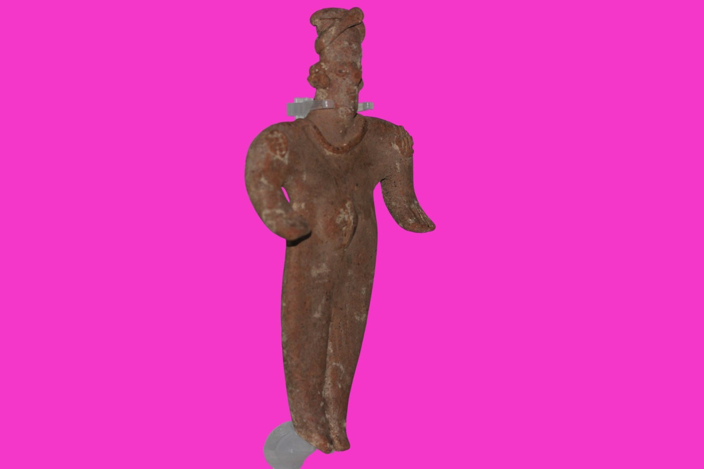 Pre Columbian Artifact 8 inch Female Tomb Figure Colima Mexico 100 BC COA 261