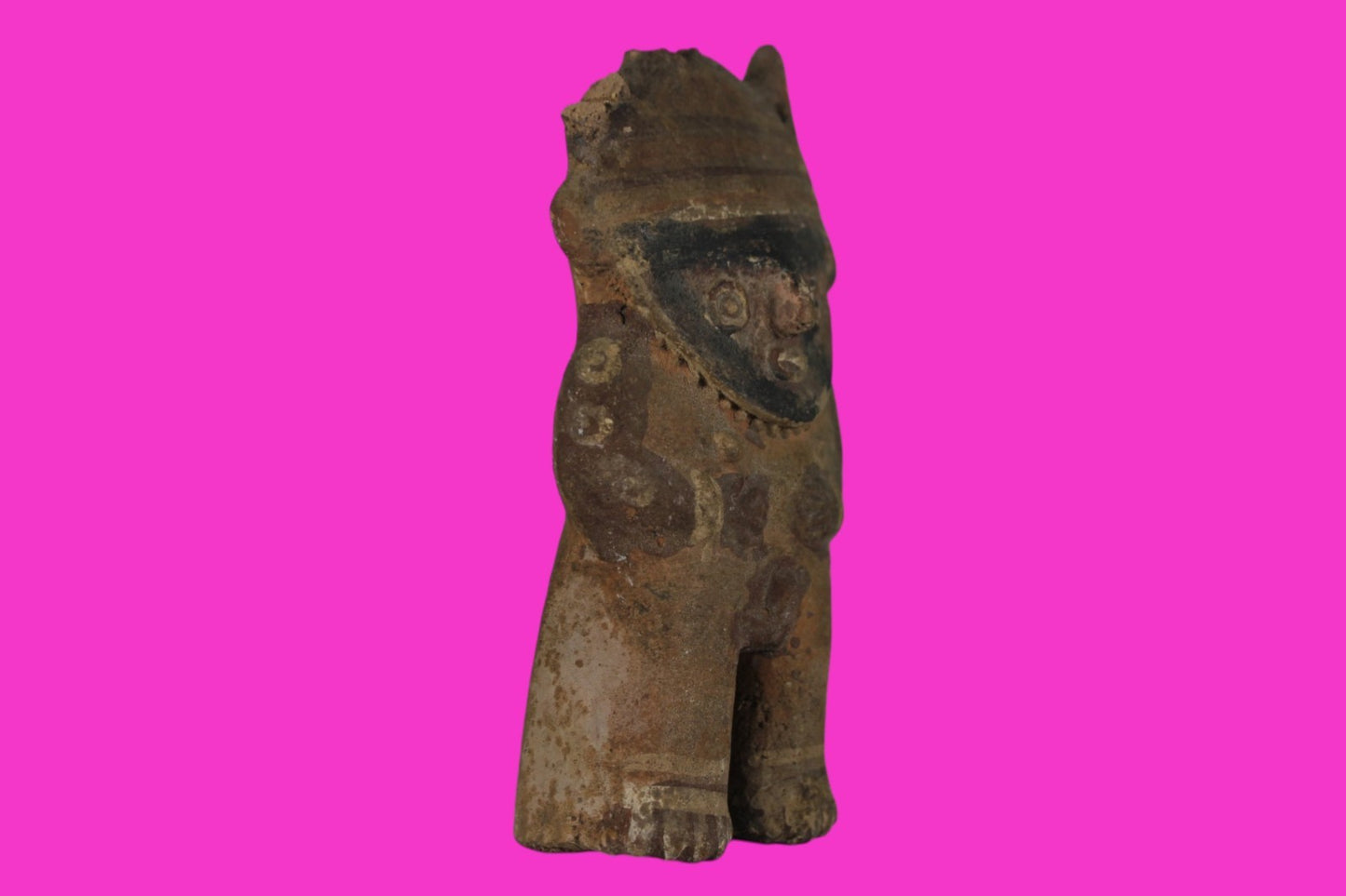 Pre Columbian Authentic Artifact Chancay Male Figure Peru 1200-1450AD COA J41