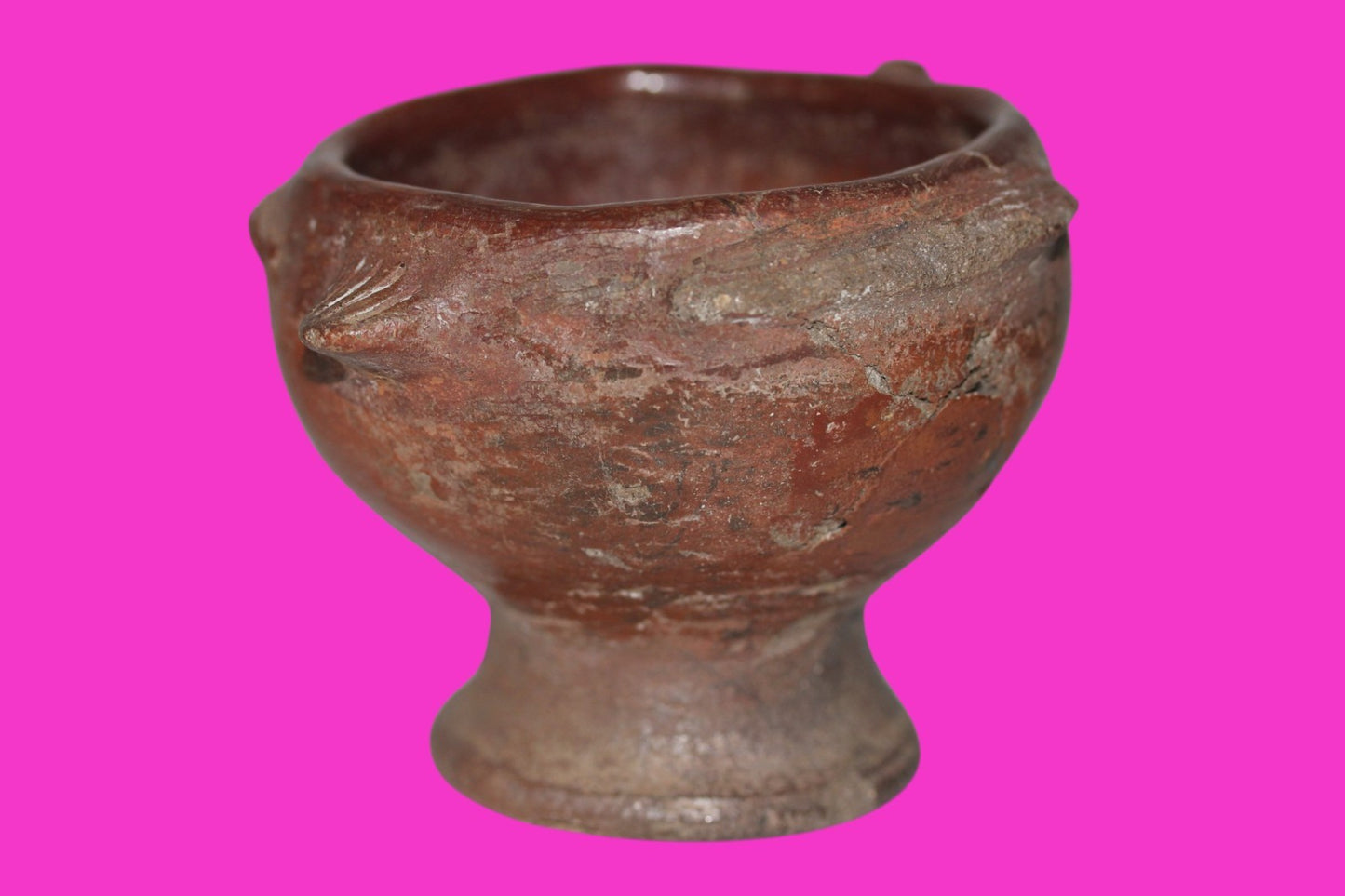 Pre Columbian Artifact Authentic Pedestal Bowl Watershed Costa Rica COA J97