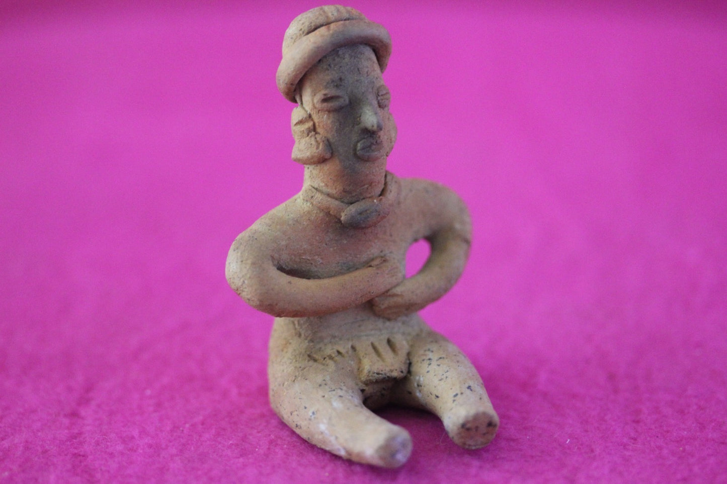 Pre Columbian Artifact Authentic Rare Seated Tomb Figure Colima Mexico COA 189