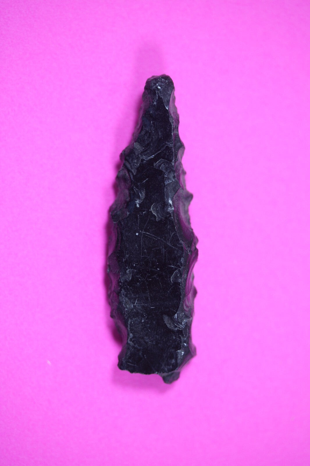 Authentic Pre Columbian Artifact Aztec Arrowhead Battle of Mexico City COA 30
