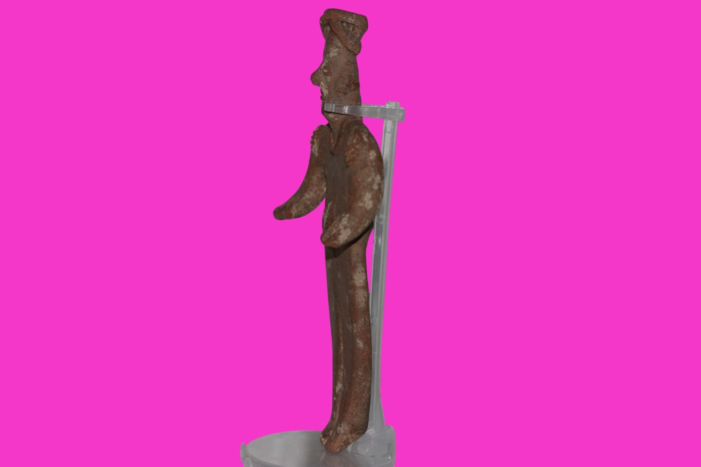 Pre Columbian Artifact 8 inch Female Tomb Figure Colima Mexico 100 BC COA 261