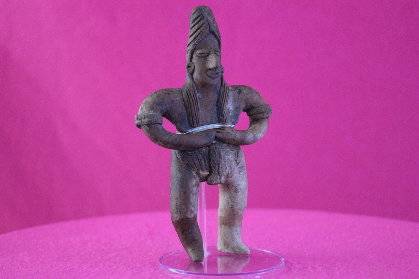 Authentic Pre Columbian Artifact Tomb Figure Colima Mexico 100 BC-250 AD COA 159