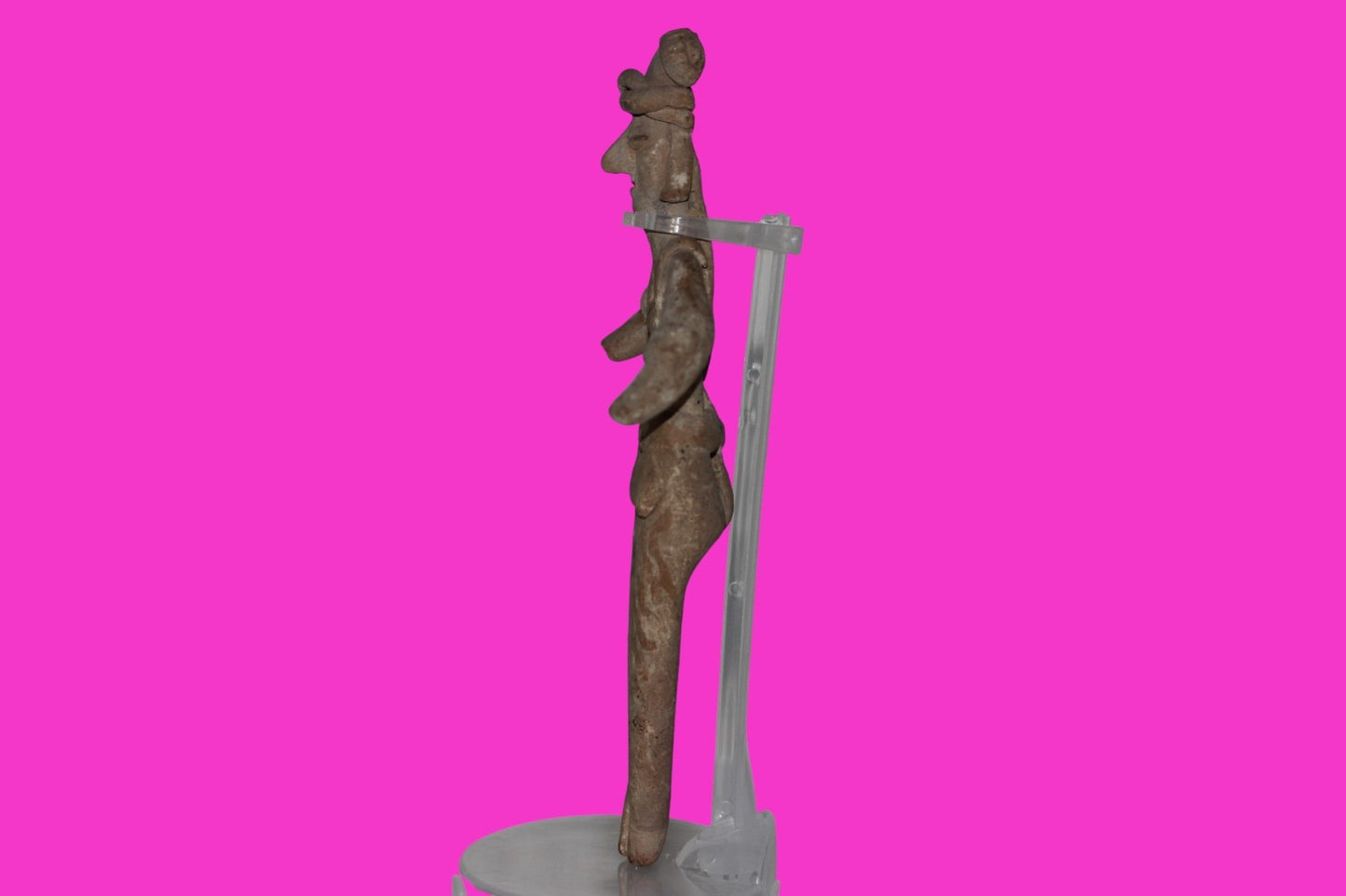 Pre Columbian Artifact 7 inch Shaft Tomb Figure Colima Mexico 100 BC COA 260