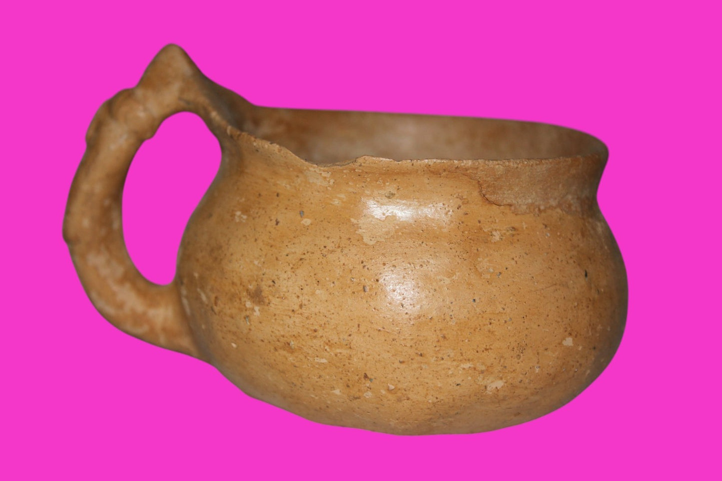 Holy Land Authentic Artifact 4000 Year Old Cup Time of Abraham 2000 BC COA J117