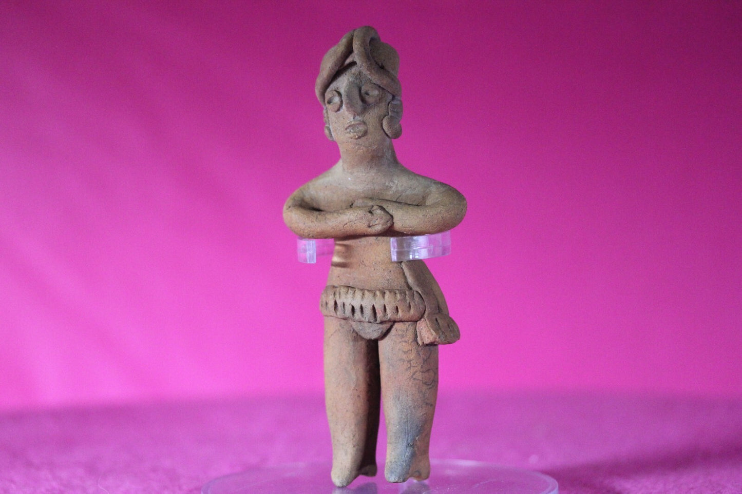 Authentic Pre Columbian Artifact Tomb Figure Colima Mexico 100 BC-250 AD COA 129