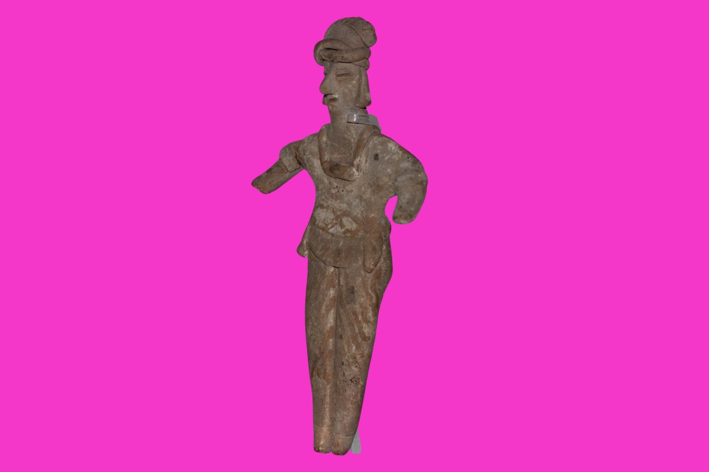 Pre Columbian Artifact 7 inch Shaft Tomb Figure Colima Mexico 100 BC COA 260