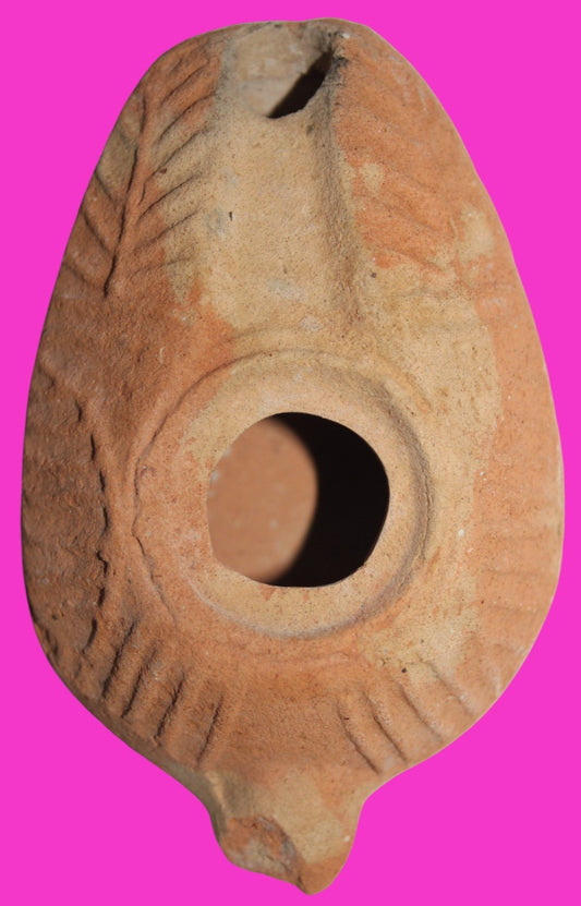 Ancient Holy Land Oil Lamp Artifact From Jesus Christ Home Land 100-500AD COA 57