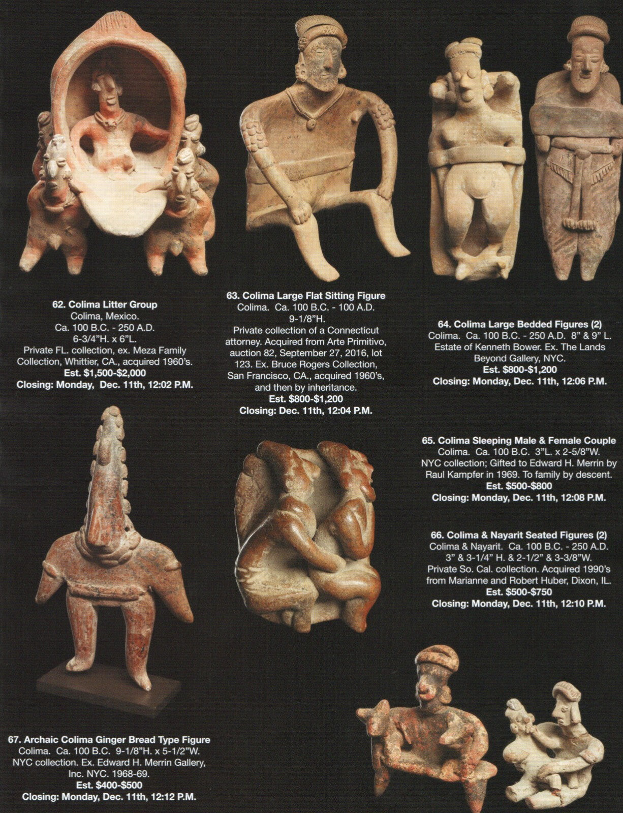 Pre Columbian Artifacts Price & Value Guide Arte Primitivo Auction Catalog 112