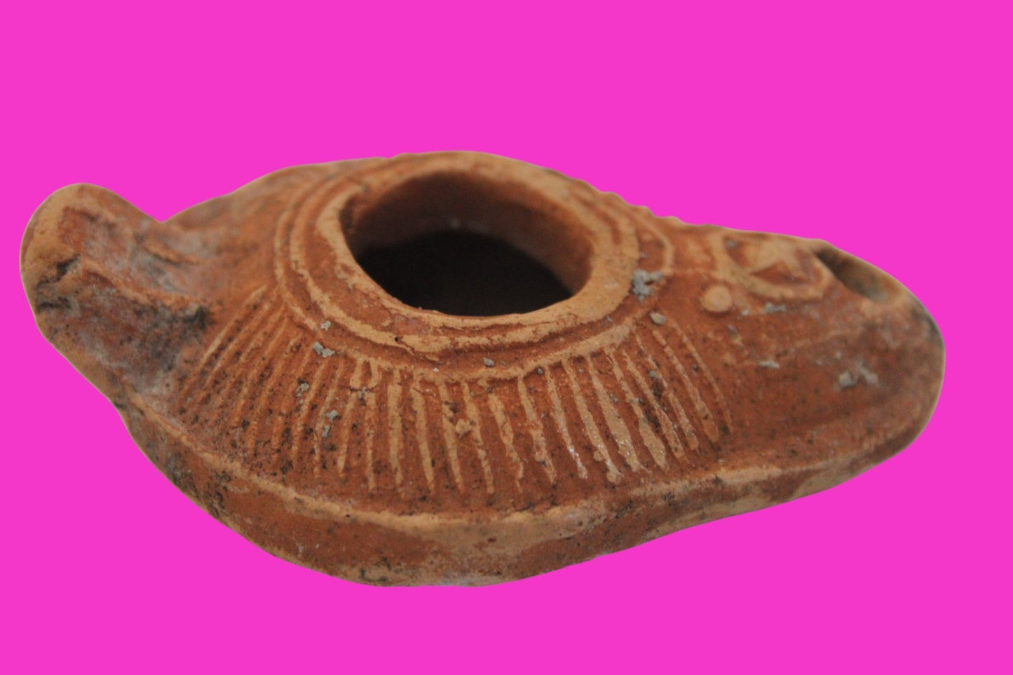 Ancient Holy Land Oil Lamp Artifact From Jesus Christ Home Land 100-500AD COA 64