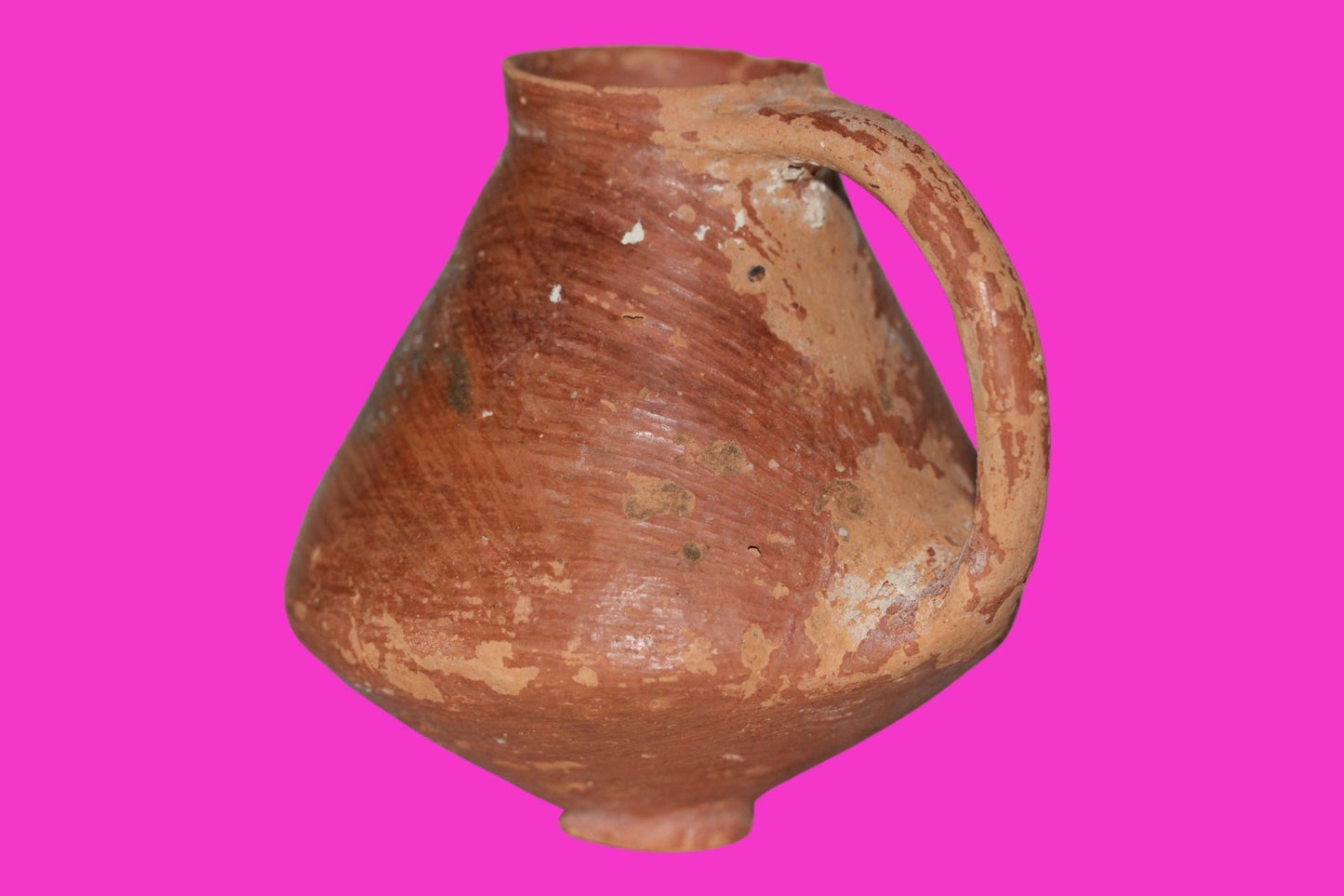 Holy Land Artifact Ancient From Time of Jesus Christ Jug 100BC-200AD COA J134