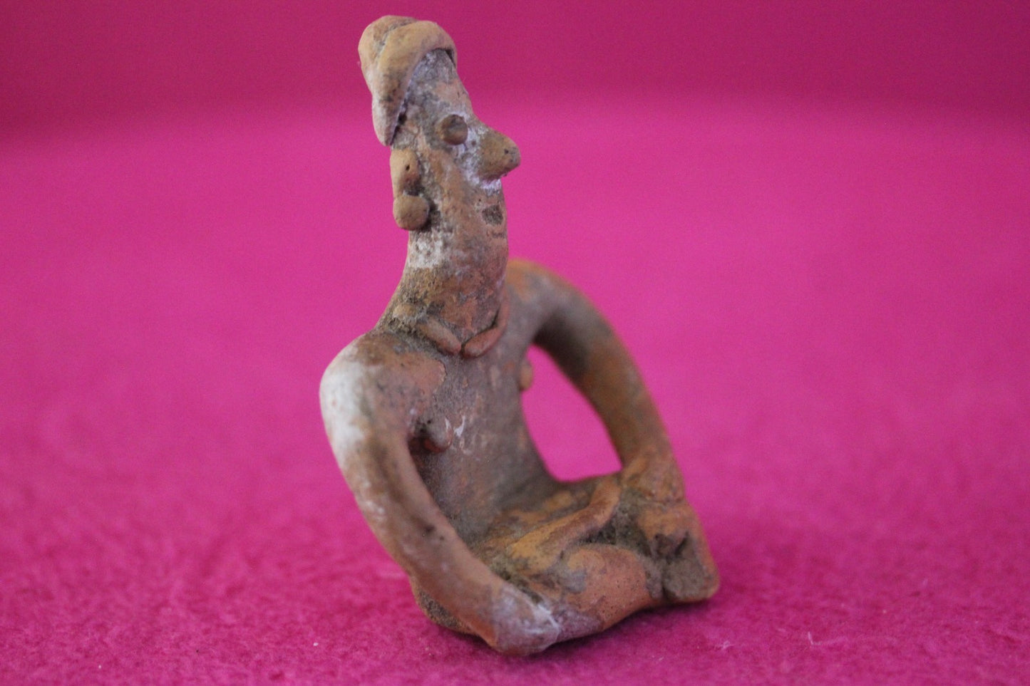 Authentic Pre Columbian Artifact Female Seated Tomb Figure Colima Mexico COA 190