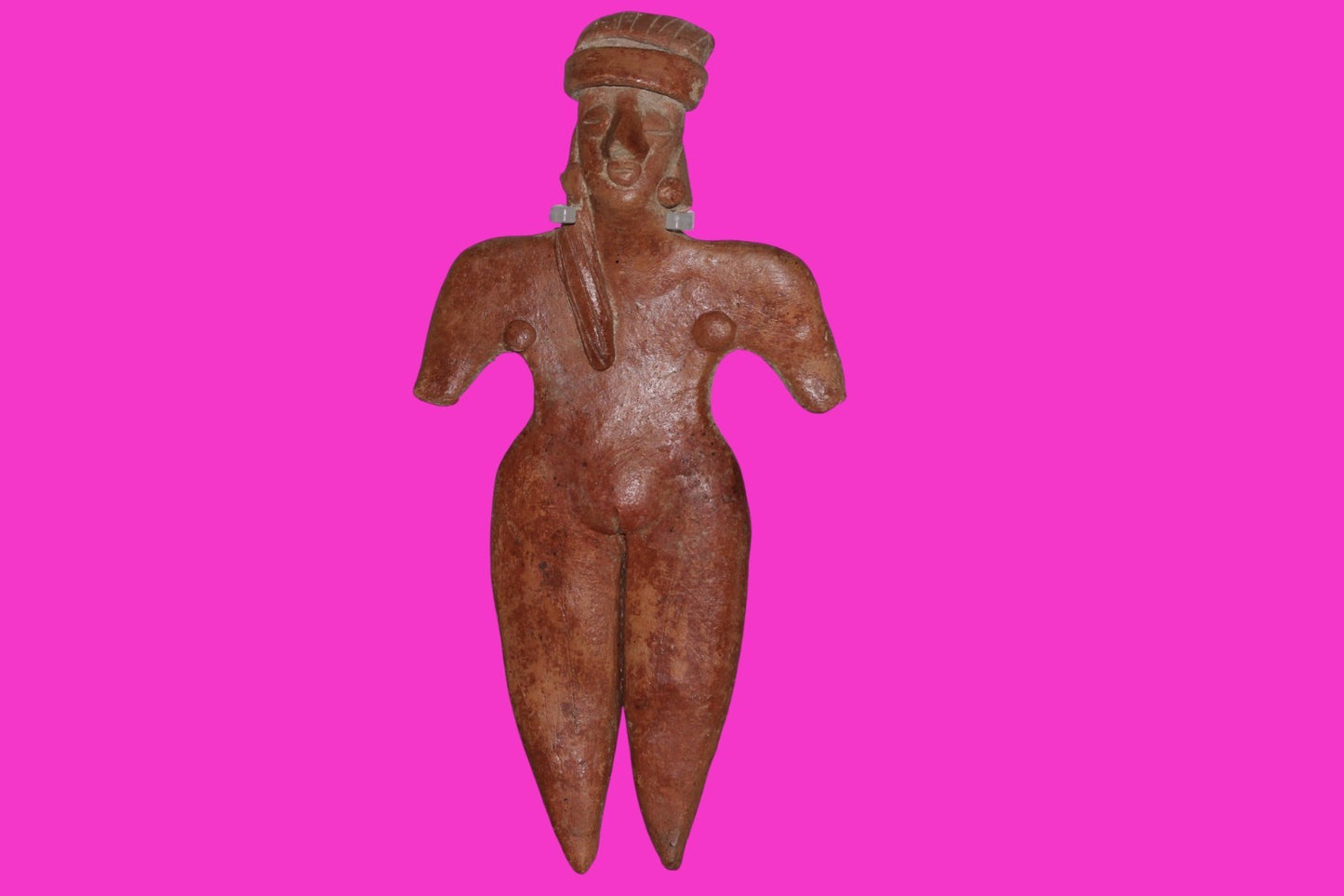 Pre Columbian Artifact 7 Inch Female Tomb Figure Colima Mexico 100 BC COA 244