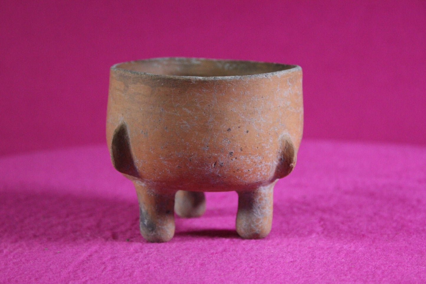 Pre Columbian Artifact Authentic Mini Tripod Bowl 1000-1400 AD Nicaragua COA J93