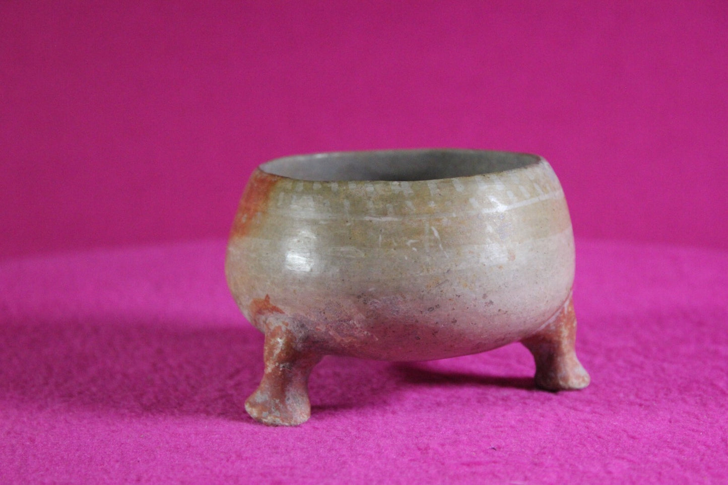 Pre Columbian Artifact Authentic Mini Tripod Bowl 1000-1400 AD Nicaragua COA J92