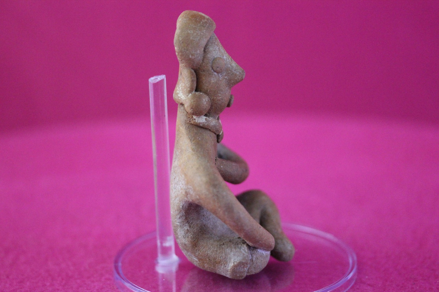 Authentic Pre Columbian Artifact Rare Seated Tomb Figure Colima Mexico COA 187
