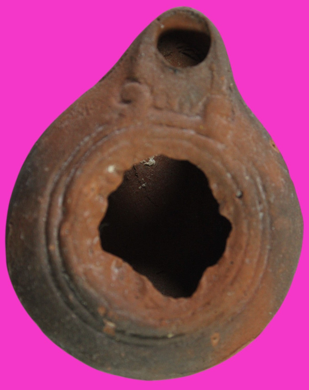 Ancient Holy Land Oil Lamp Artifact Jesus Christ Homeland 100 - 400 AD COA L06