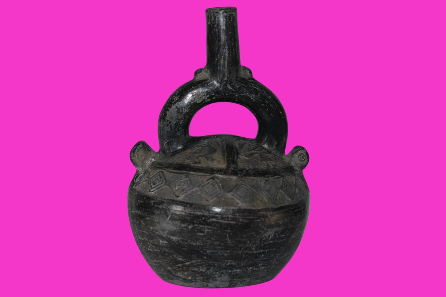 Pre Columbian Artifact Authentic Chimu Warrior Vessel 900-1400 AD Peru COA 222