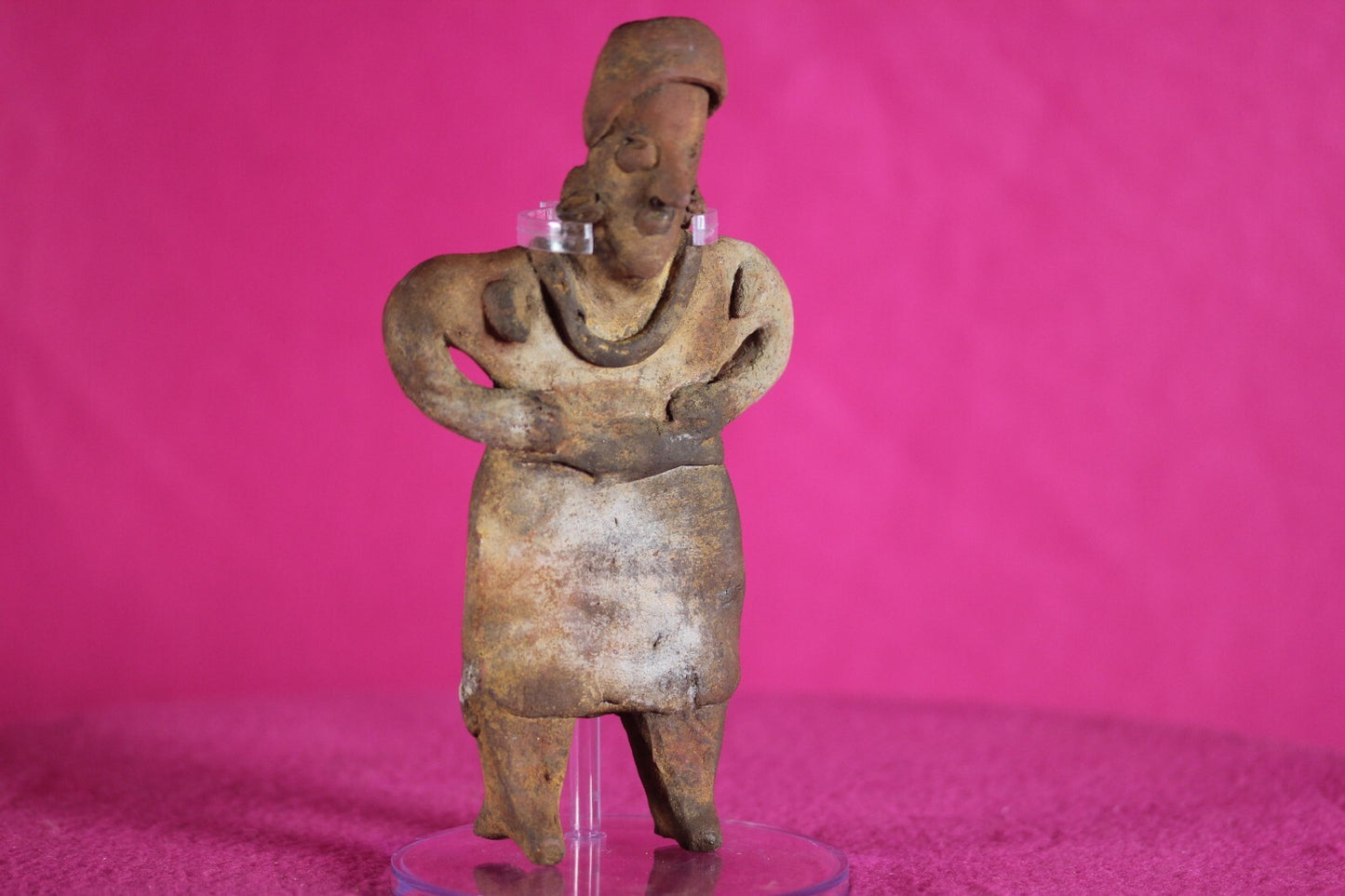 Pre Columbian Authentic Artifact Rare Grandma Tomb Figure Colima Mexico COA 142