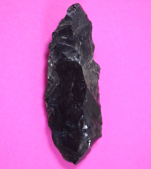 Authentic Pre Columbian Artifact Aztec Arrowhead Battle of Mexico City COA 55