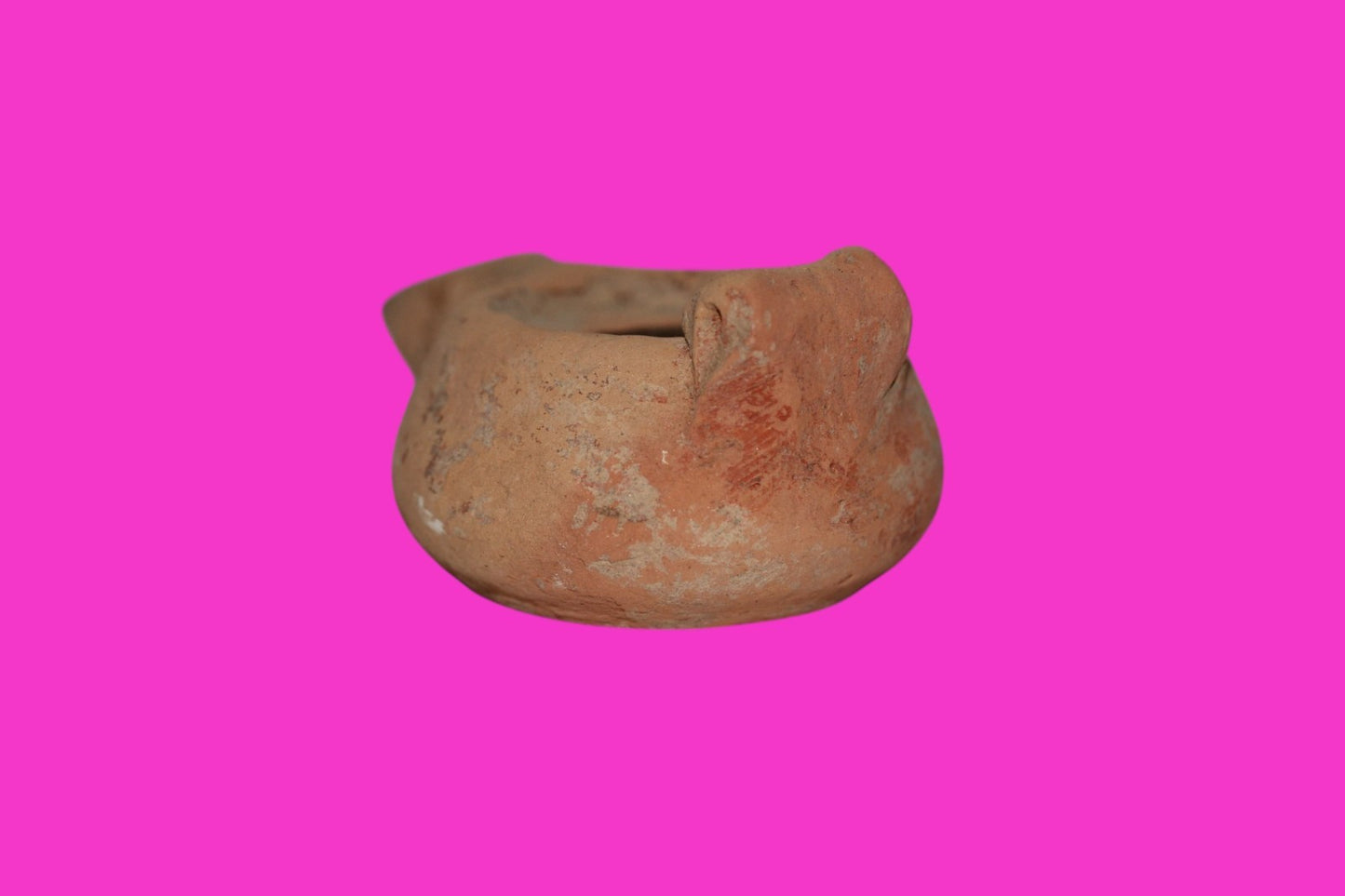 Ancient Holy Land Oil Lamp Artifact Jesus Christ Homeland 100-400 AD COA J105