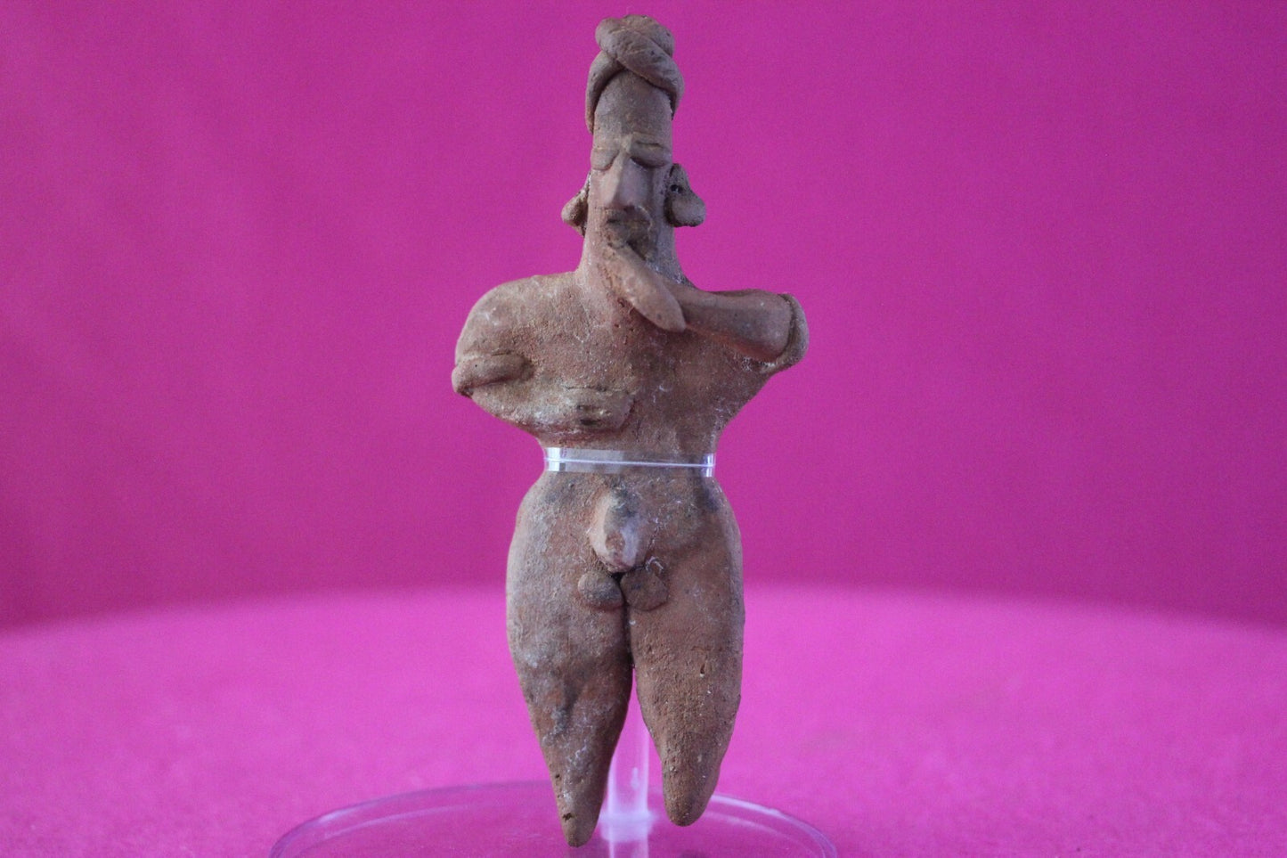 Authentic Pre Columbian Artifact Tomb Figure Colima Mexico 100 BC-250 AD COA 164