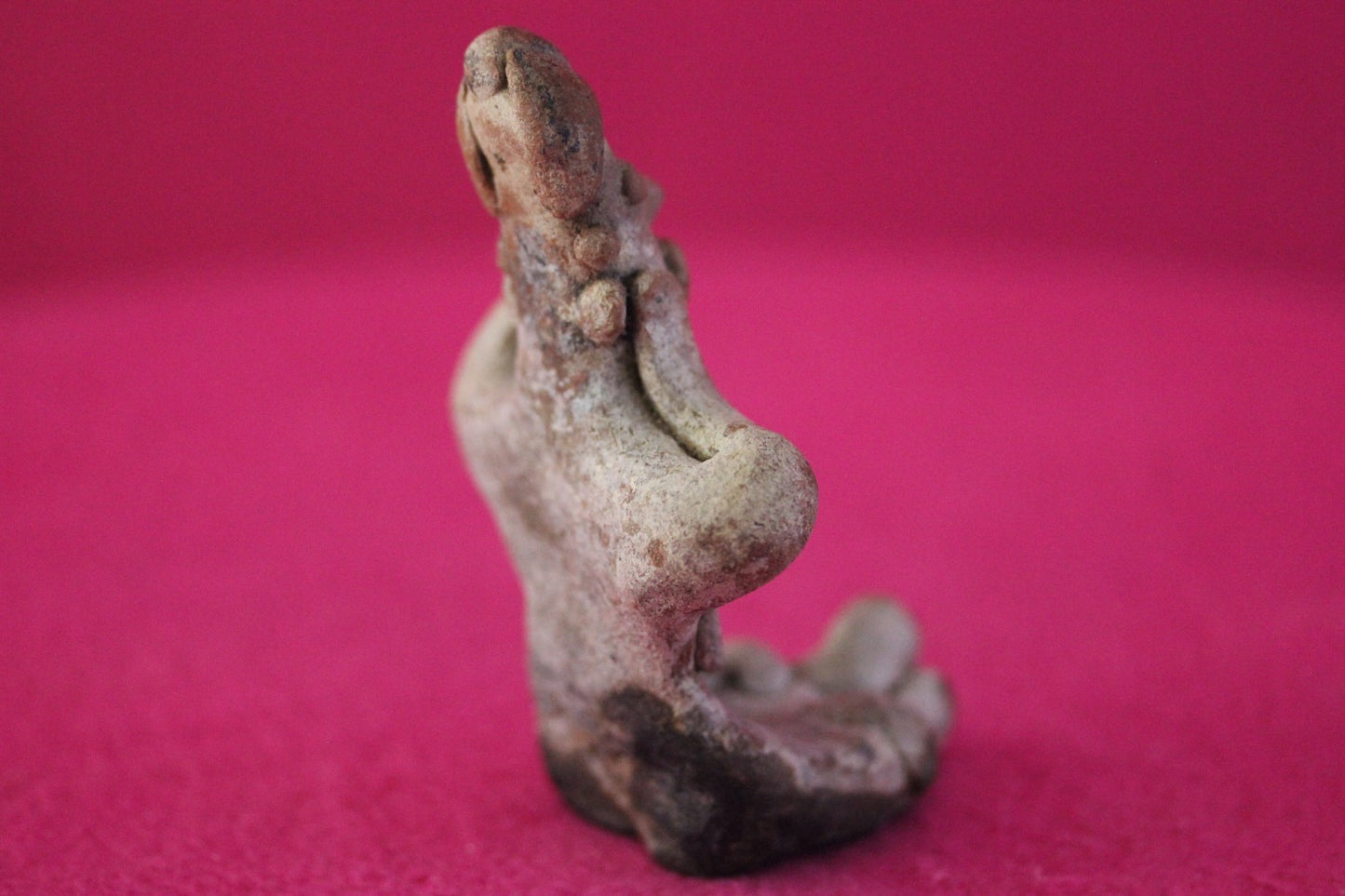 Authentic Pre Columbian Artifact Sleepy Grandma Tomb Figure Colima Mexico COA179