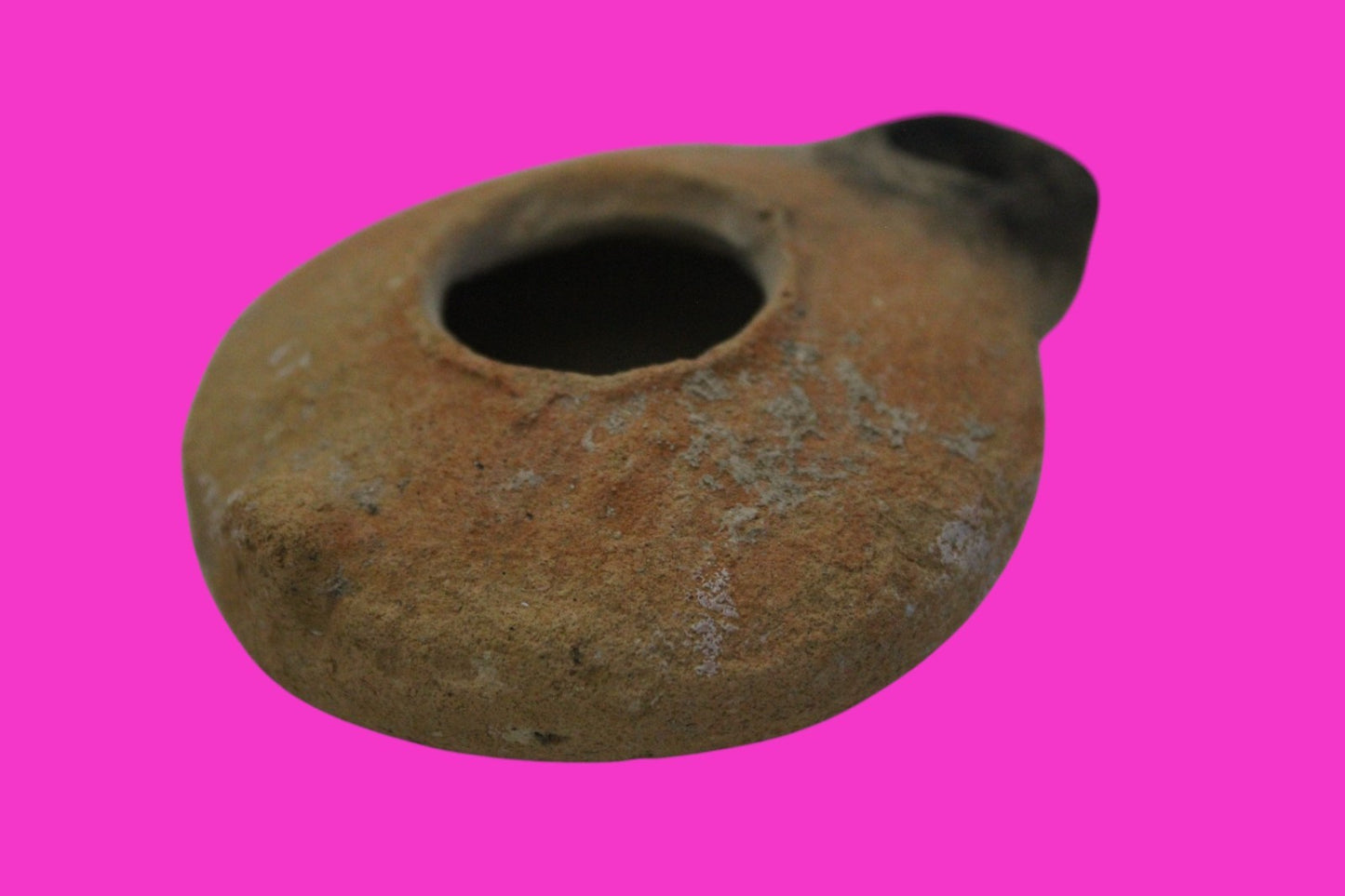 Ancient Holy Land Oil Lamp Artifact Jesus Christ Home Land 100BC-100AD COA 48