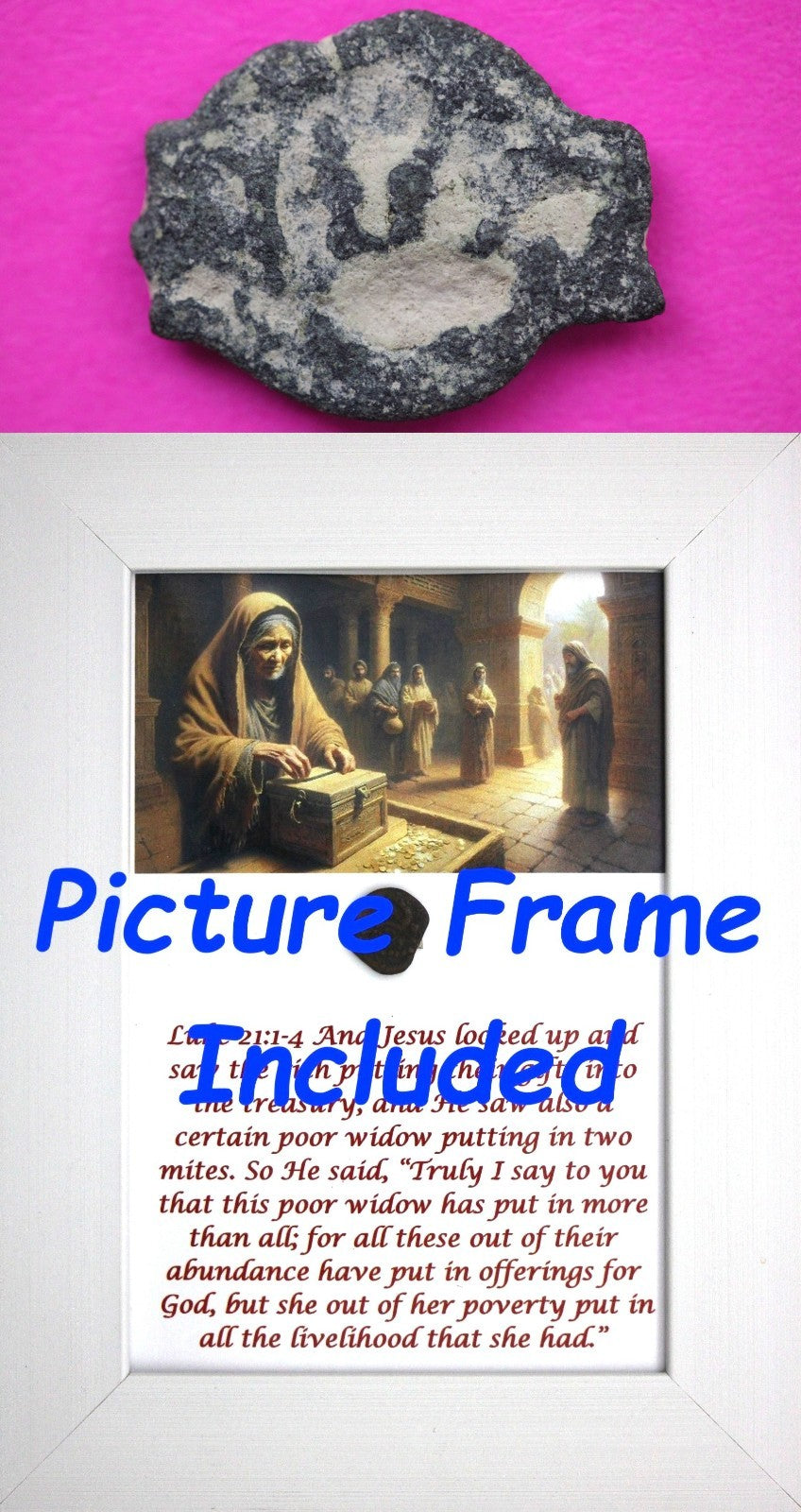 Widows Mite Coin Holy Land Artifact Free Display Frame Jesus Christ Lifetime 85