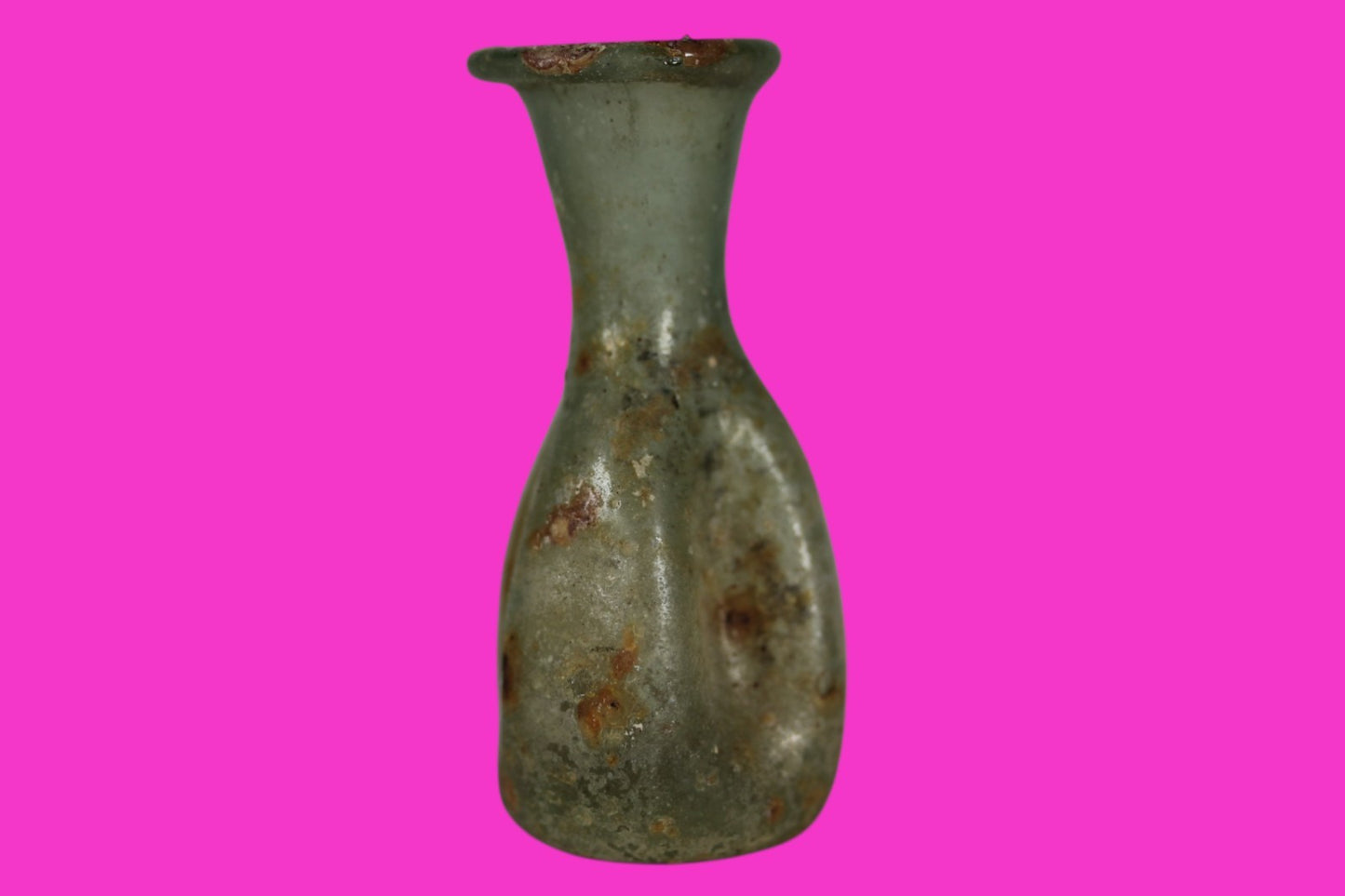 Authentic Ancient Holy Land Artifact Glass Bottle 100-300 AD Roman Era COA J10